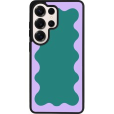 Samsung Galaxy S26 Ultra Case Hülle - Silikon schwarz Wavy Rectangle Green Purple