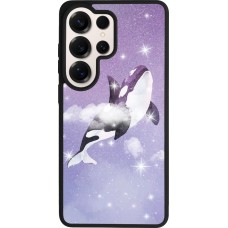 Samsung Galaxy S26 Ultra Case Hülle - Silikon schwarz Whale in sparking stars