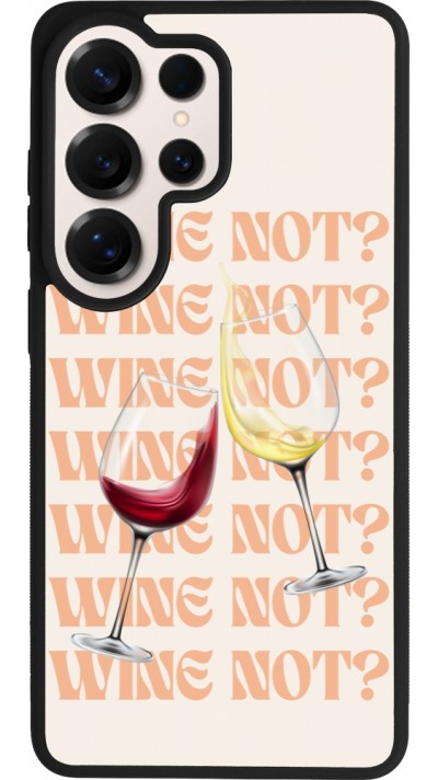 Samsung Galaxy S26 Ultra Case Hülle - Silikon schwarz Wine not