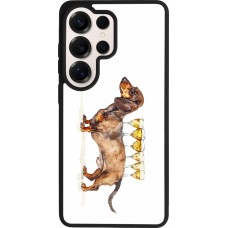 Samsung Galaxy S26 Ultra Case Hülle - Silikon schwarz Wine Teckel