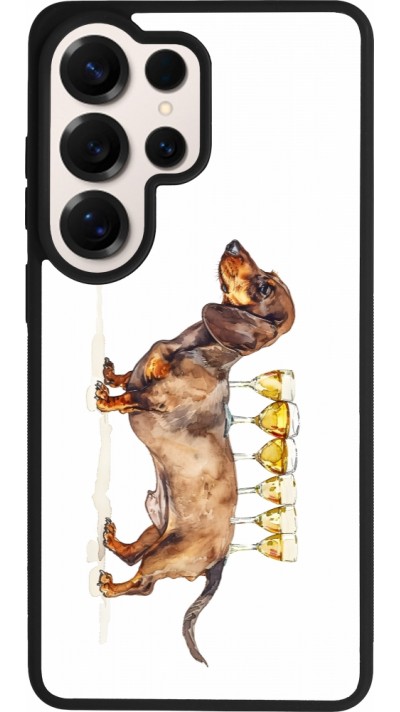 Samsung Galaxy S26 Ultra Case Hülle - Silikon schwarz Wine Teckel