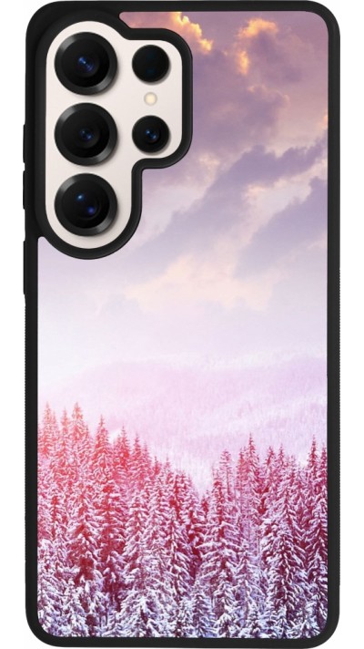 Samsung Galaxy S26 Ultra Case Hülle - Silikon schwarz Winter 22 Pink Forest