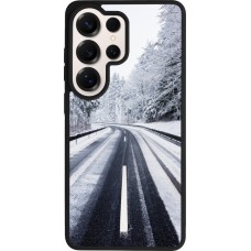 Samsung Galaxy S26 Ultra Case Hülle - Silikon schwarz Winter 22 Snowy Road
