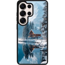 Samsung Galaxy S26 Ultra Case Hülle - Silikon schwarz Winter 25 Winter house forest day