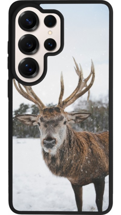 Samsung Galaxy S26 Ultra Case Hülle - Silikon schwarz Winter 25 Winter reindeer