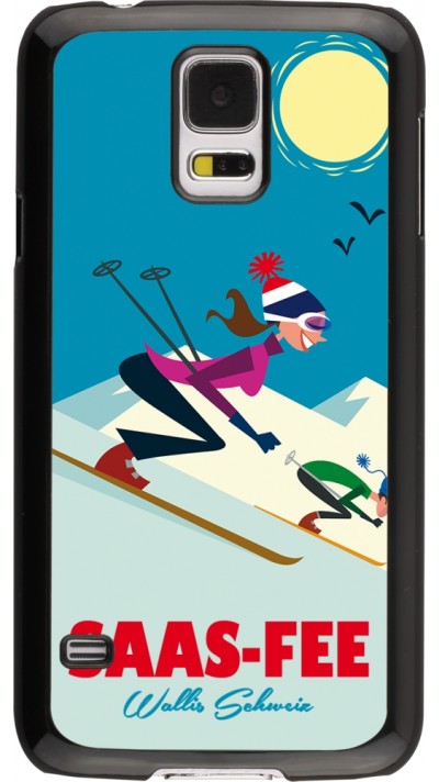 Samsung Galaxy S5 Case Hülle - Saas-Fee Ski Downhill