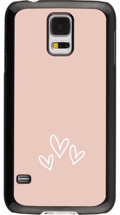 Samsung Galaxy S5 Case Hülle - Valentine 2023 three minimalist hearts