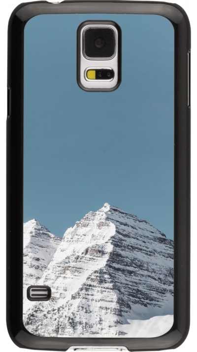 Samsung Galaxy S5 Case Hülle - Winter 22 blue sky mountain
