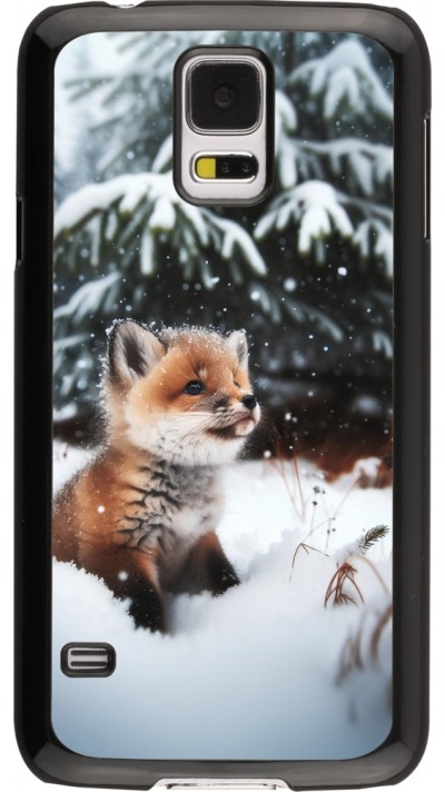 Samsung Galaxy S5 Case Hülle - Weihnachten 2023 Fuechslein Tanne