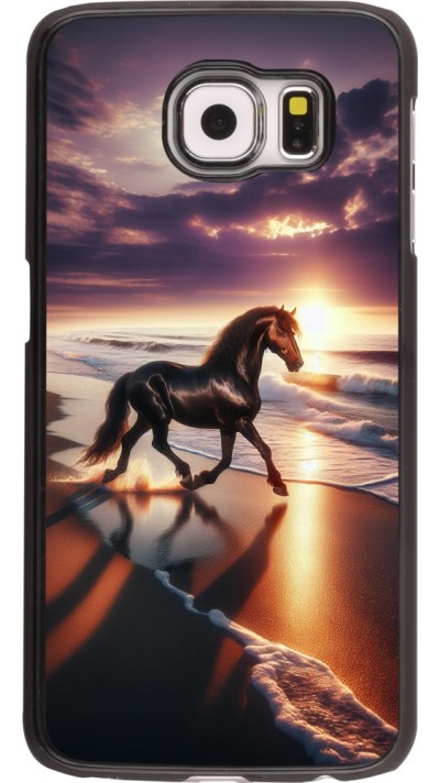 Samsung Galaxy S6 Case Hülle - Pferd majestätisch Strand