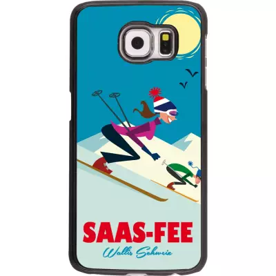 Samsung Galaxy S6 Case Hülle - Saas-Fee Ski Downhill