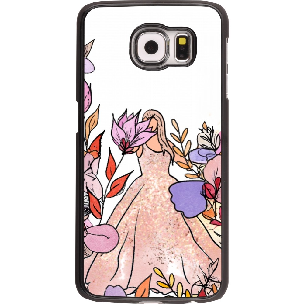 Samsung Galaxy S6 Case Hülle - Taylor Swift Sketch - White
