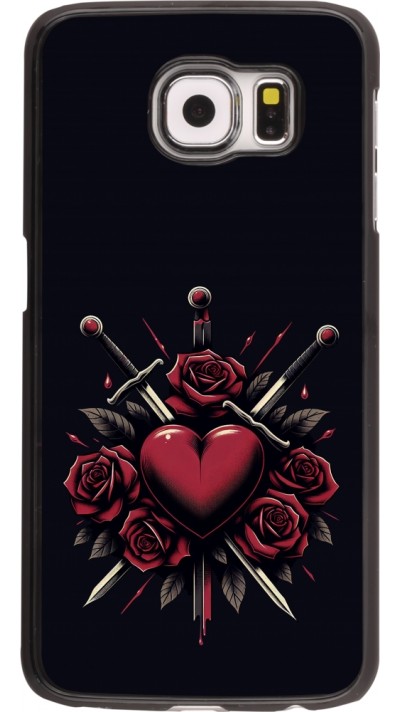 Samsung Galaxy S6 Case Hülle - Valentine 2024 gothic love
