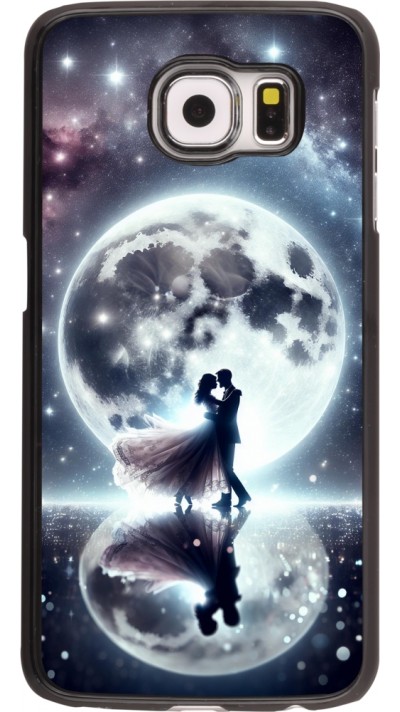 Samsung Galaxy S6 Case Hülle - Valentin 2024 Liebe unter dem Mond