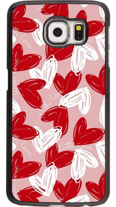 Samsung Galaxy S6 Case Hülle - Valentine 2024 with love heart