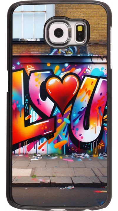 Samsung Galaxy S6 Case Hülle - Valentin 2025 Liebe U Tag