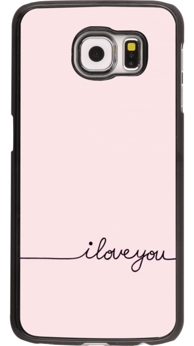 Samsung Galaxy S6 Case Hülle - Valentine 2023 i love you writing