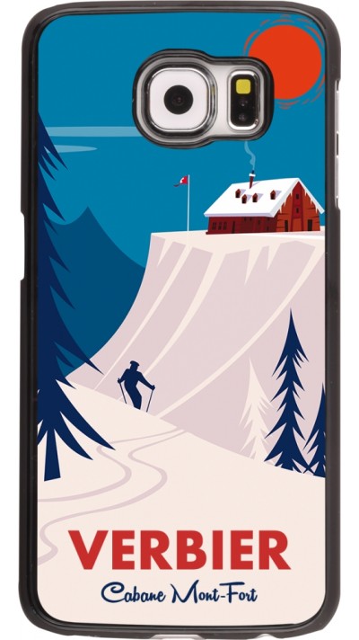 Samsung Galaxy S6 Case Hülle - Verbier Cabane Mont-Fort