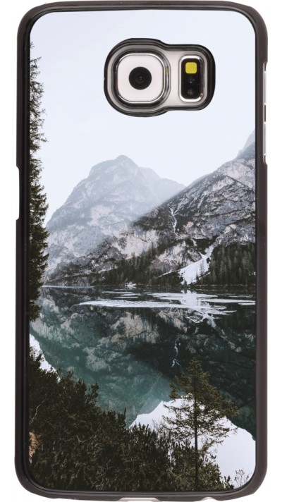 Samsung Galaxy S6 Case Hülle - Winter 22 snowy mountain and lake