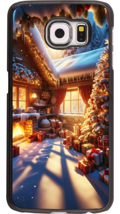 Samsung Galaxy S6 Case Hülle - Weihnachten Chalet Feerie