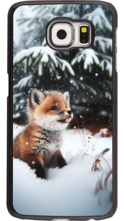Samsung Galaxy S6 Case Hülle - Weihnachten 2023 Fuechslein Tanne