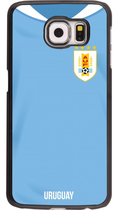 Samsung Galaxy S6 edge Case Hülle - Uruguay 2022 personalisierbares Fussballtrikot