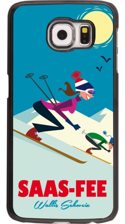 Samsung Galaxy S6 edge Case Hülle - Saas-Fee Ski Downhill