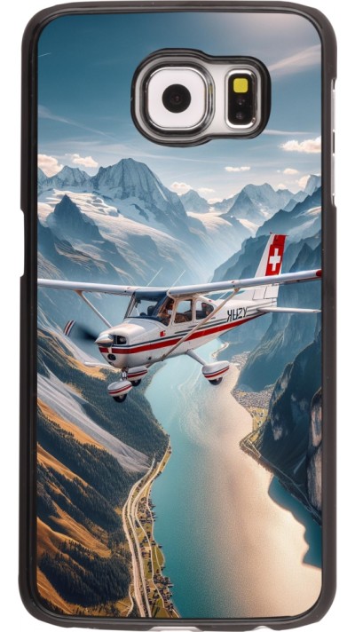 Samsung Galaxy S6 edge Case Hülle - Schweizer Alpenflug