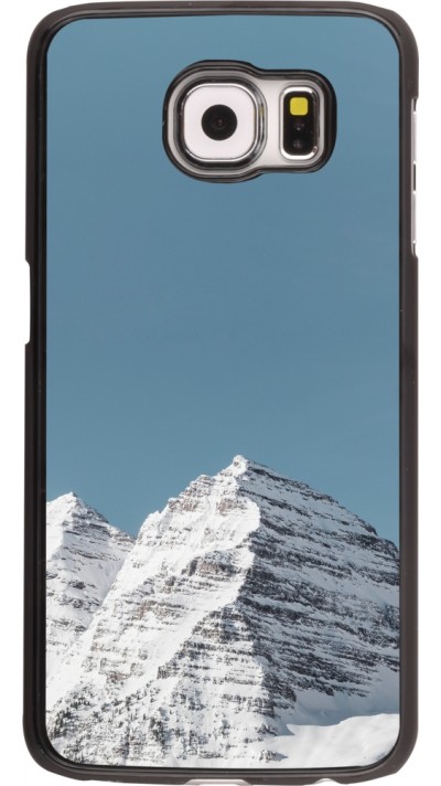 Samsung Galaxy S6 edge Case Hülle - Winter 22 blue sky mountain