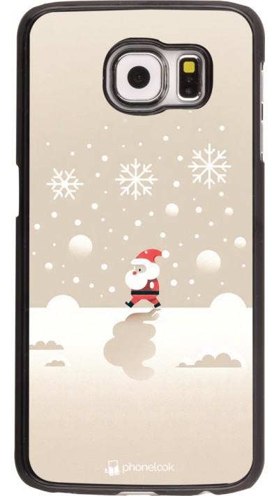 Samsung Galaxy S6 edge Case Hülle - Weihnachten 2023 Minimalistischer Weihnachtsmann