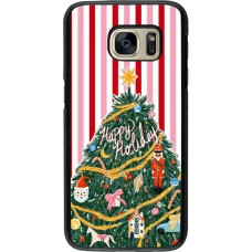 Samsung Galaxy S7 Case Hülle - Christmas 25 Happy Holiday