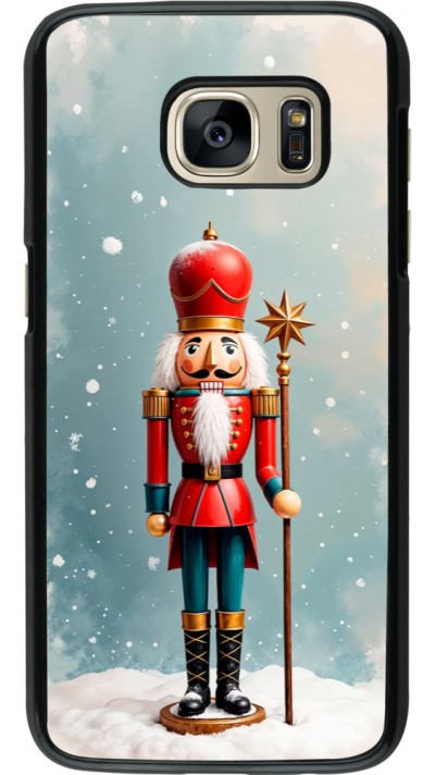 Samsung Galaxy S7 Case Hülle - Christmas 25 Nutcracker Snow