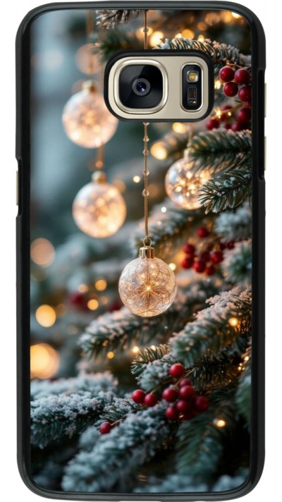Samsung Galaxy S7 Case Hülle - Christmas 25 Xmas Decorated Tree