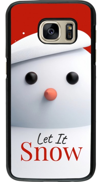 Samsung Galaxy S7 Case Hülle - Christmas 25 Xmas Snowman