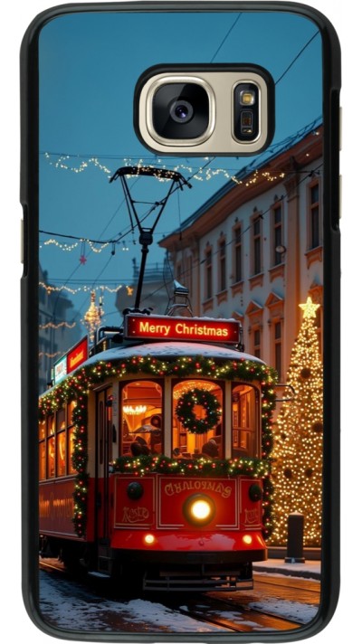 Samsung Galaxy S7 Case Hülle - Christmas 25 Xmas Train