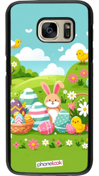 Samsung Galaxy S7 Case Hülle - Ostern 2025 Gruen