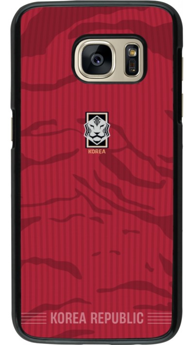Samsung Galaxy S7 Case Hülle - Südkorea 2026 personalisierbares Fussballtrikot