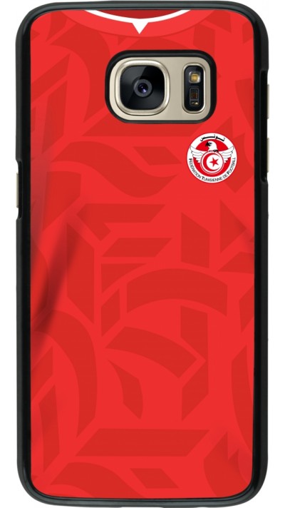 Coque Samsung Galaxy S7 - Maillot de football Tunisie 2022 personnalisable Coque Samsung Galaxy S7 - Maillot de football Tunisie 2022 personnalisable