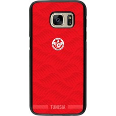 Samsung Galaxy S7 Case Hülle - Tunesien 2026 personalisierbares Fussballtrikot