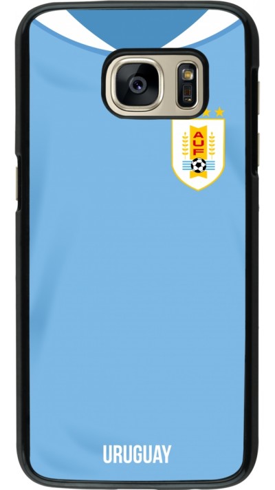 Samsung Galaxy S7 Case Hülle - Uruguay 2022 personalisierbares Fussballtrikot