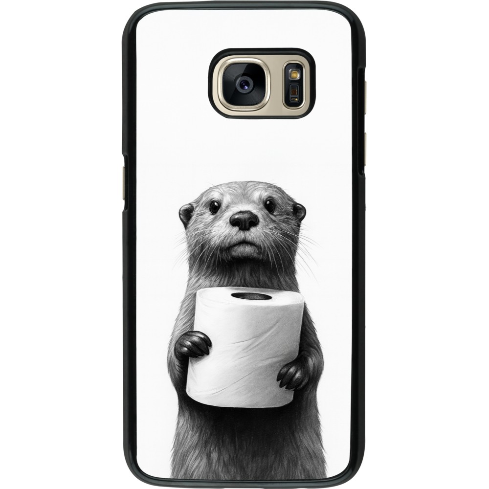 Samsung Galaxy S7 Case Hülle - Otter Toilettenpapier