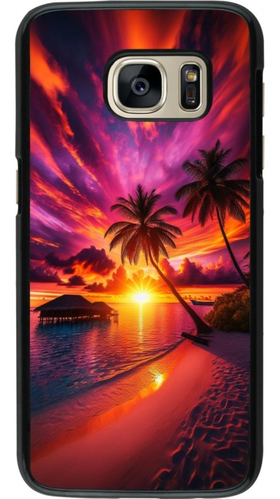 Coque Samsung Galaxy S7 - Maldives Dusk Bliss Coque Samsung Galaxy S7 - Maldives Dusk Bliss