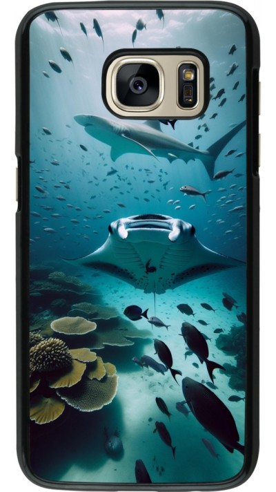 Coque Samsung Galaxy S7 - Manta Lagon Nettoyage Coque Samsung Galaxy S7 - Manta Lagon Nettoyage