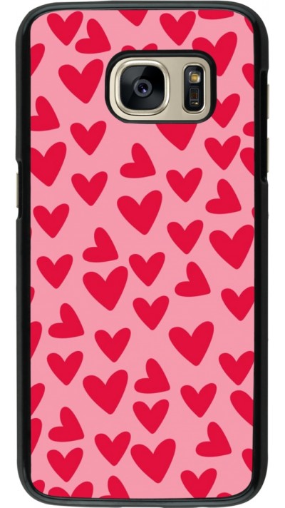 Coque Samsung Galaxy S7 - Mom 2024 petits coeurs Coque Samsung Galaxy S7 - Mom 2024 petits coeurs