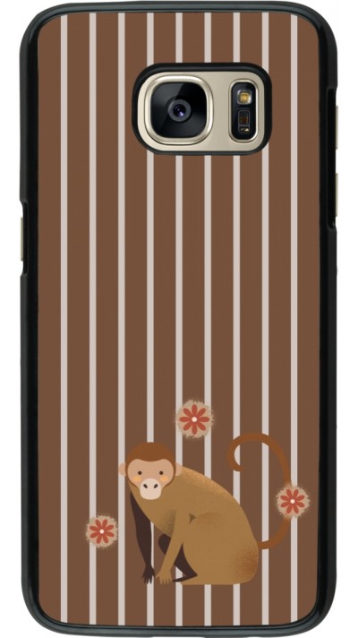 Coque Samsung Galaxy S7 - Monkey with stripes Coque Samsung Galaxy S7 - Monkey with stripes