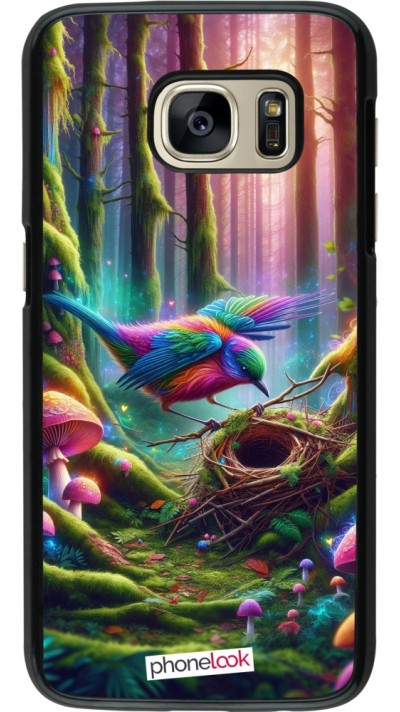 Samsung Galaxy S7 Case Hülle - Vogel Nest Wald