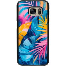 Samsung Galaxy S7 Case Hülle - Palms Blue