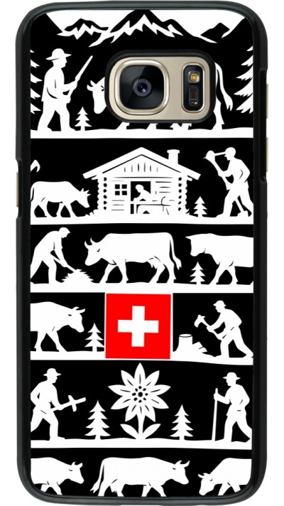Samsung Galaxy S7 Case Hülle - Poya Schweiz 1 schwarz