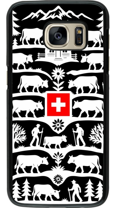Samsung Galaxy S7 Case Hülle - Poya Schweiz 3 schwarz