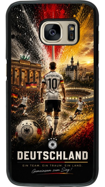 Samsung Galaxy S7 Case Hülle - Fussball Deutschland splash 2026